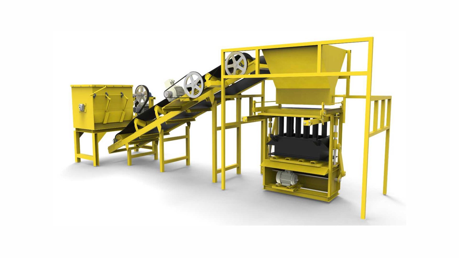 Máquina para producir bloques de construcción