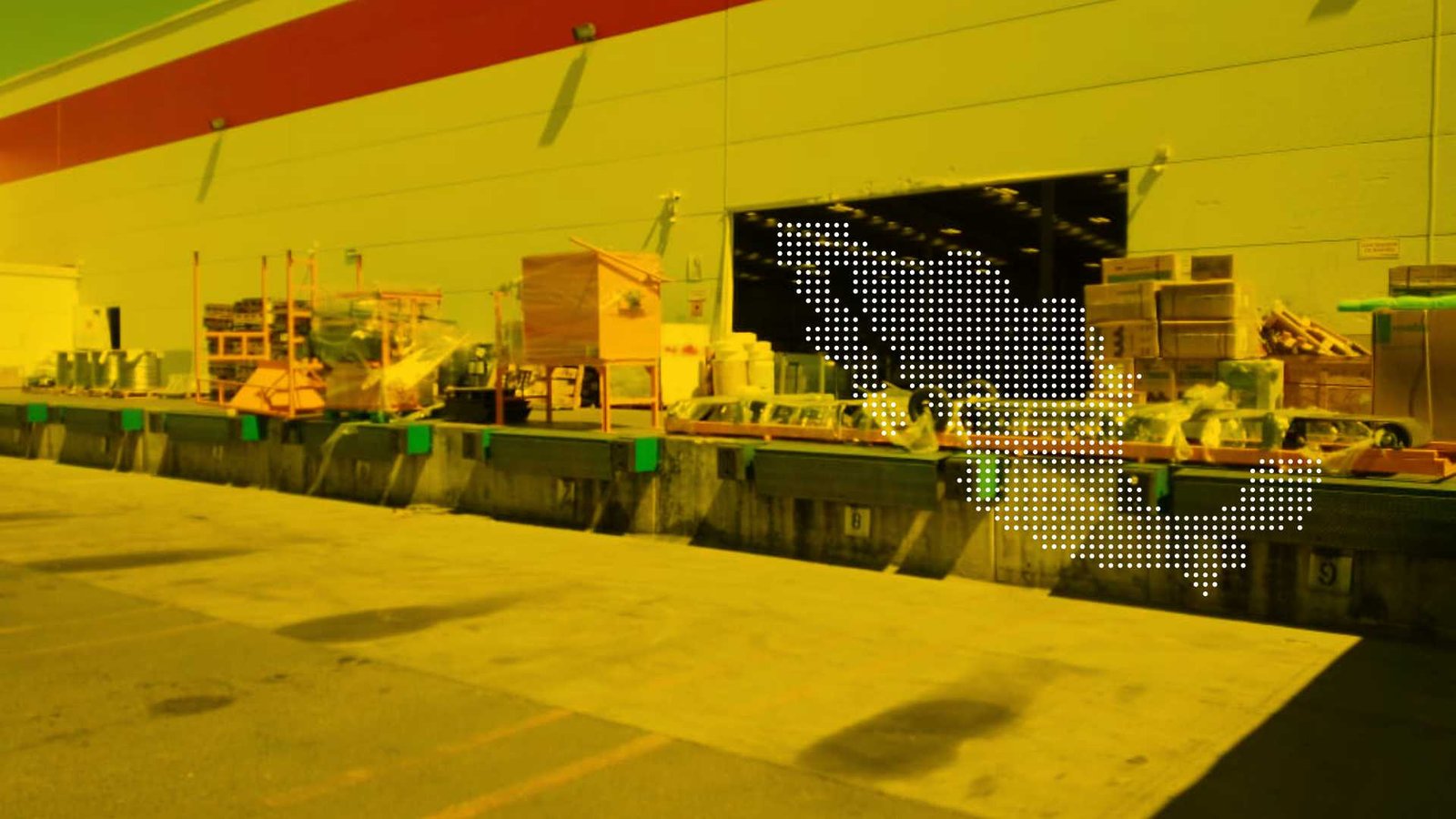 Almacén de máquinas para construcción